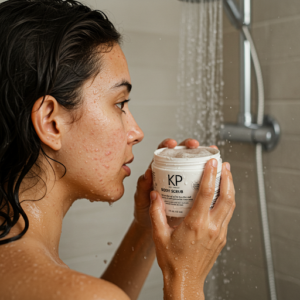 How to use KP body scrub & mask?