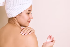 Body care routine for glowing skin
