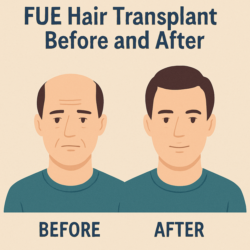 Fue hair transplant before and after