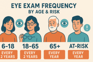 Eye Exam Frequency by Age & Risk