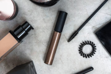 Luxury brow gels 2025 flat lay with product swatches